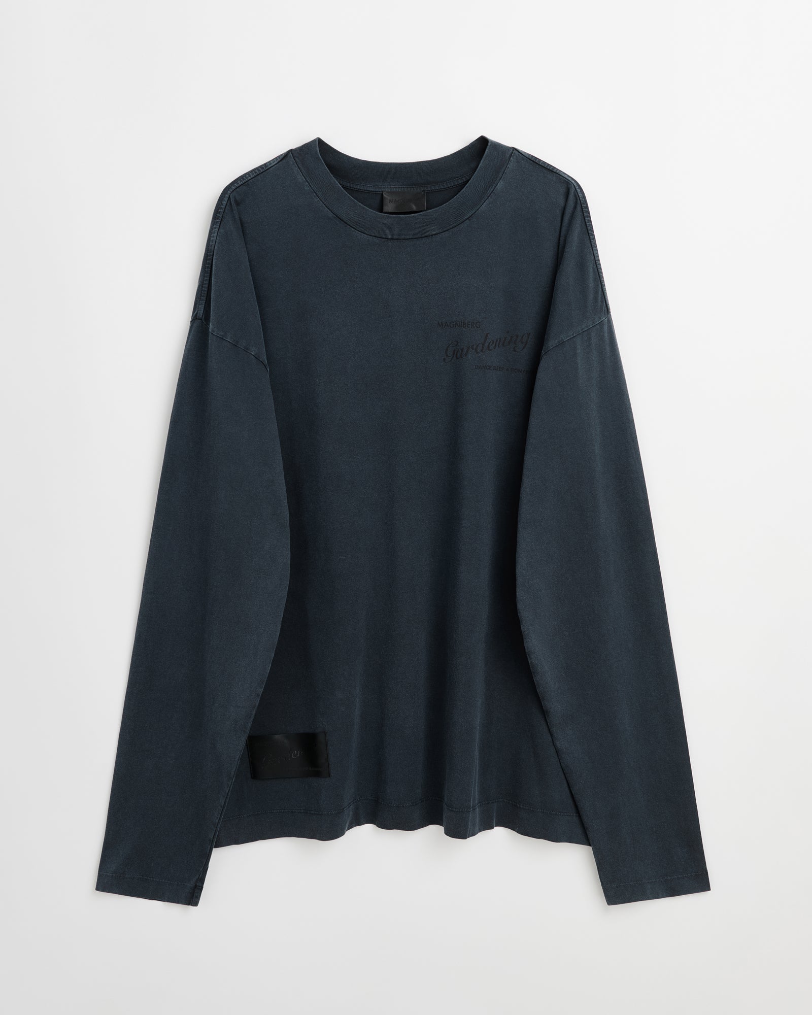 Gardening Full long sleeve t-shirt | Washed black Jersey