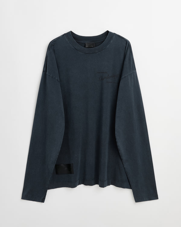 Gardening Full long sleeve t-shirt | Washed black Jersey