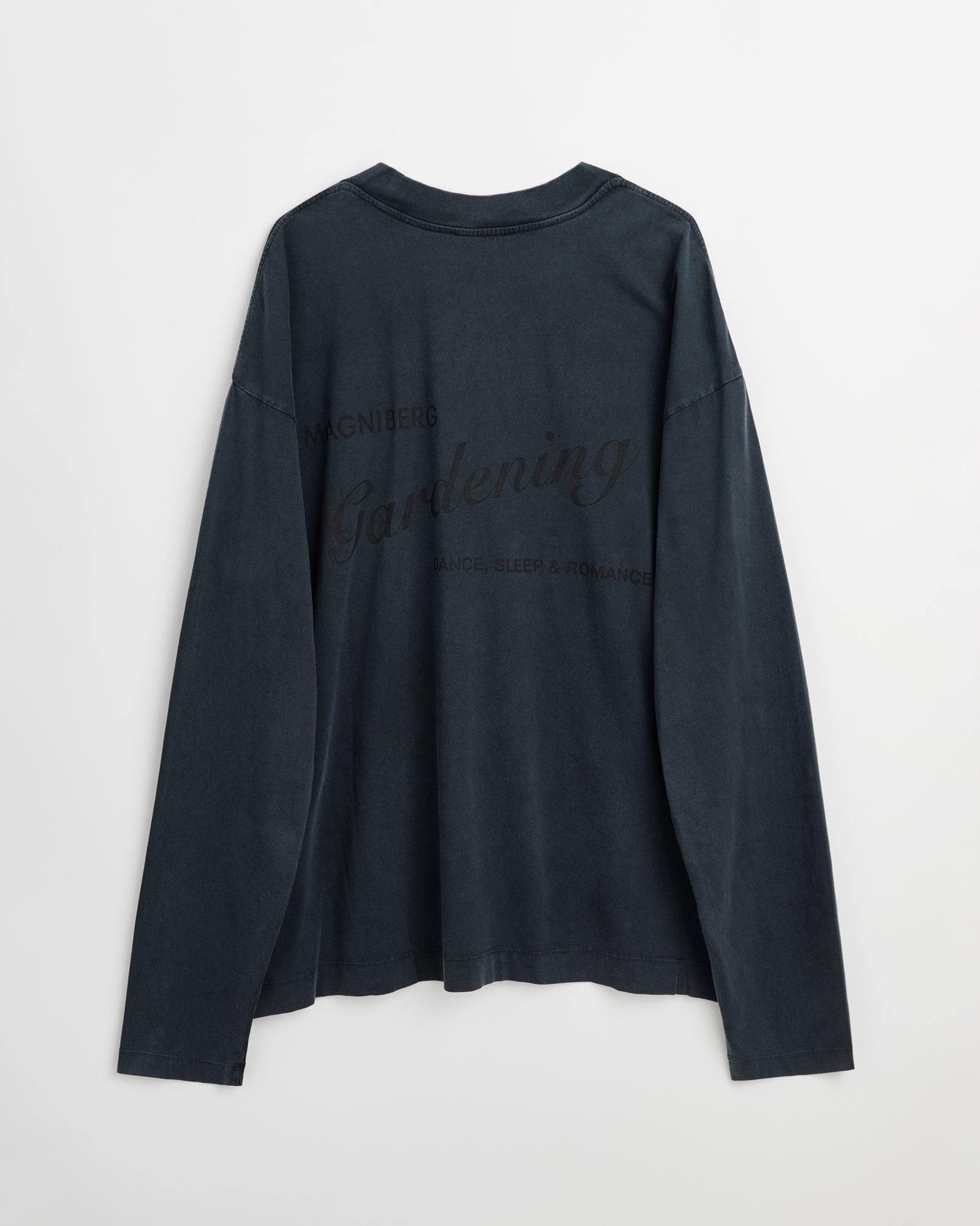 Gardening Full long sleeve t-shirt | Washed black Jersey