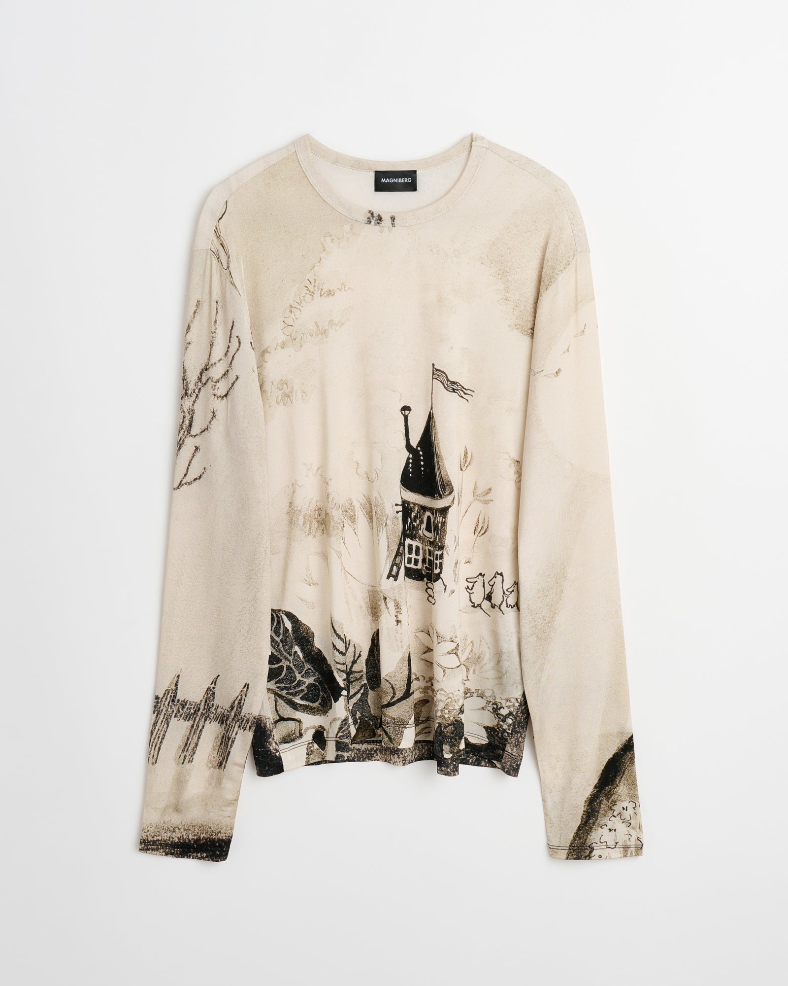 Moomin Love long sleeve shirt | Sepia print
