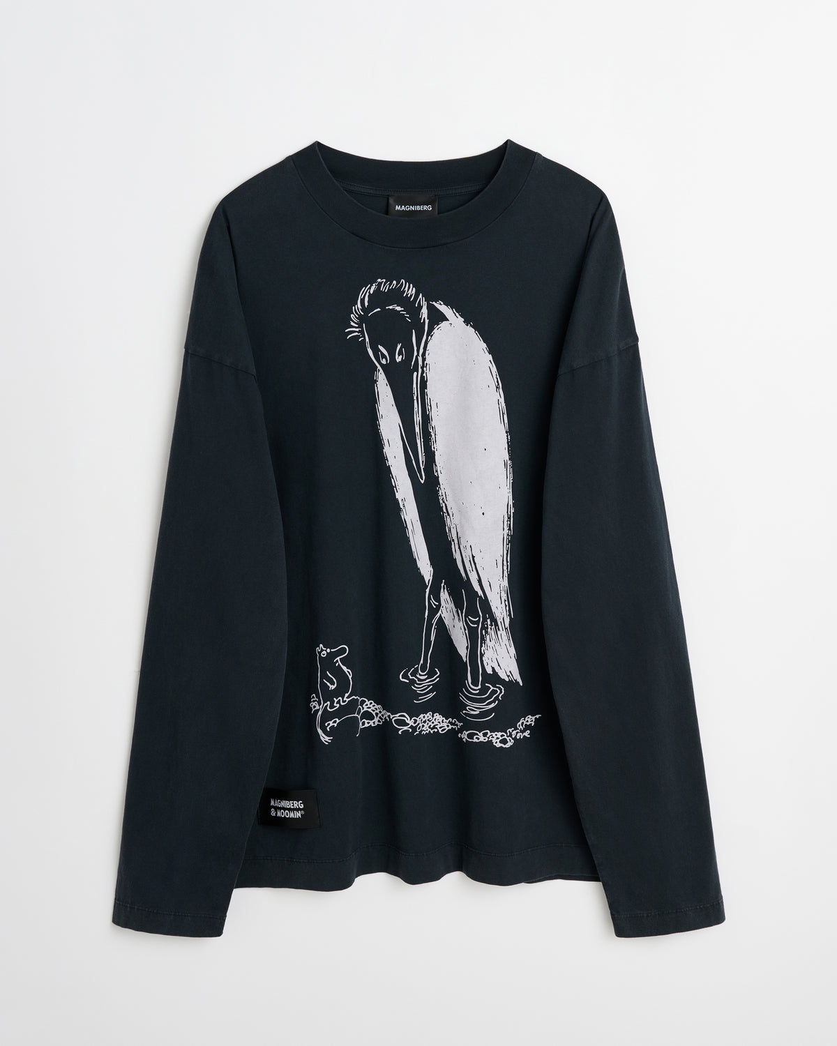 Moomin Full long sleeve t-shirt | Washed black