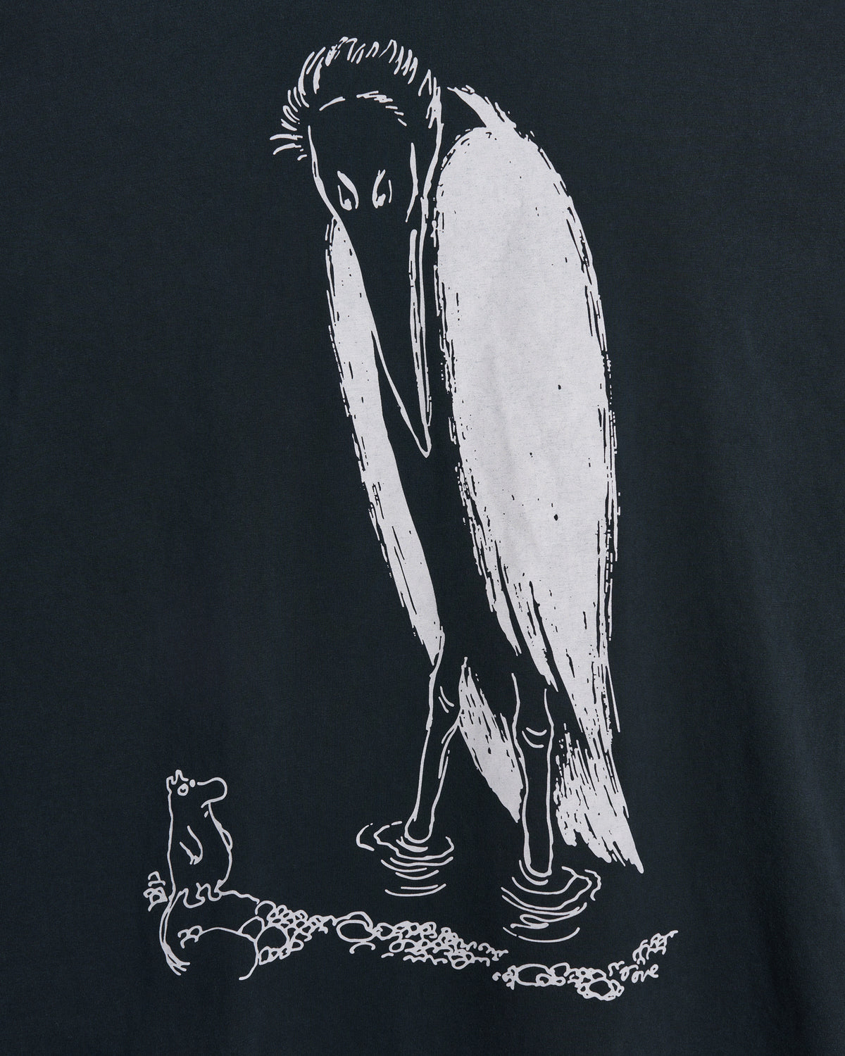 Moomin Full long sleeve t-shirt | Washed black