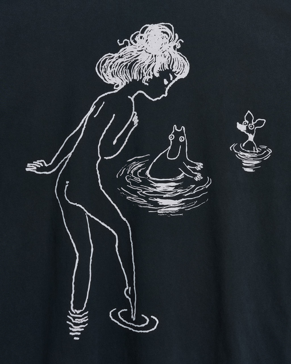 Moomin Full long sleeve t-shirt | Washed black