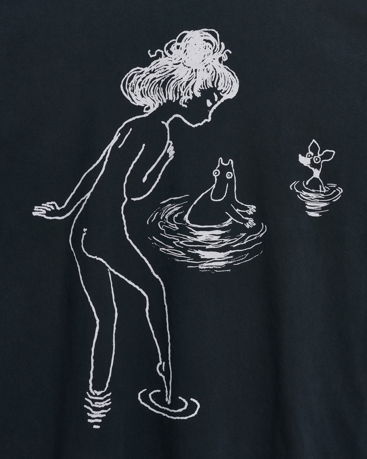 Moomin Full long sleeve t-shirt | Washed black
