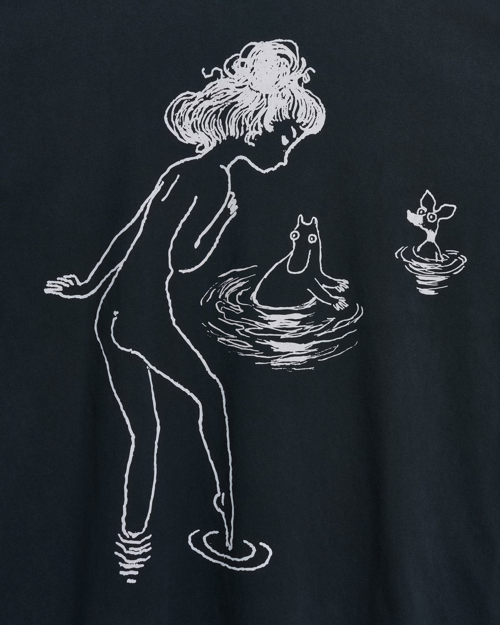 Moomin Full long sleeve t-shirt | Washed black