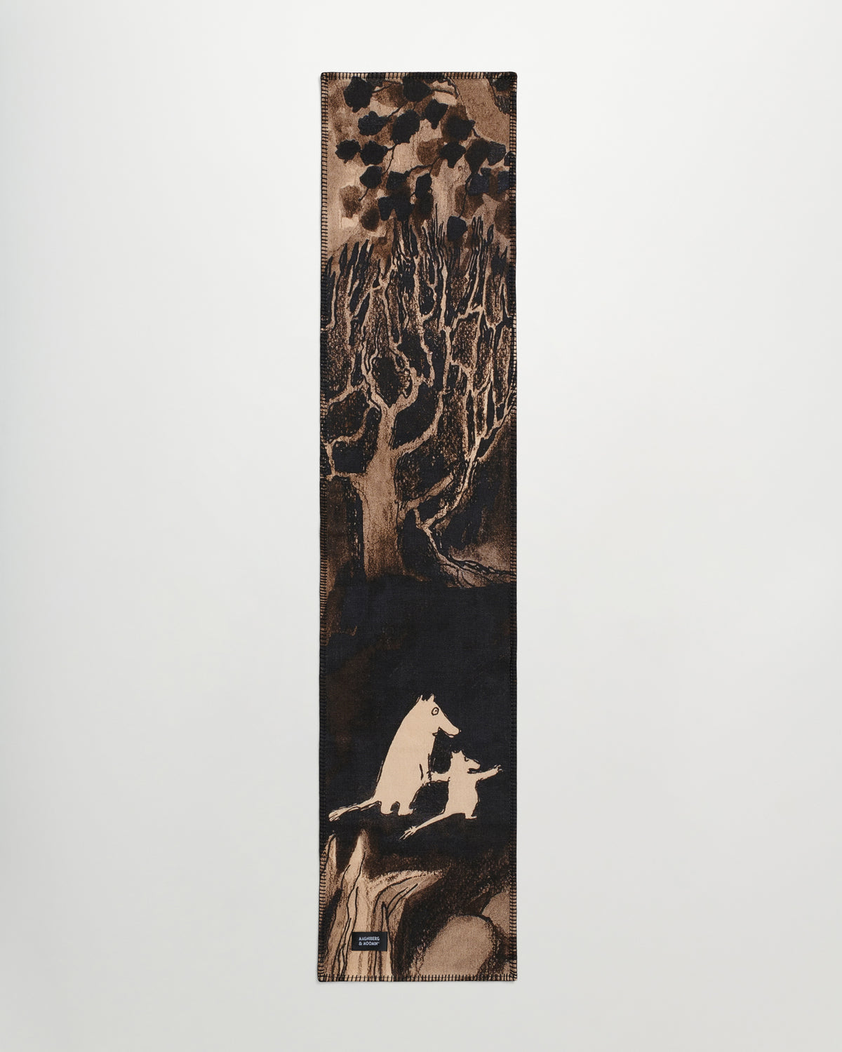Moomin Canvas scarf | Sepia dark