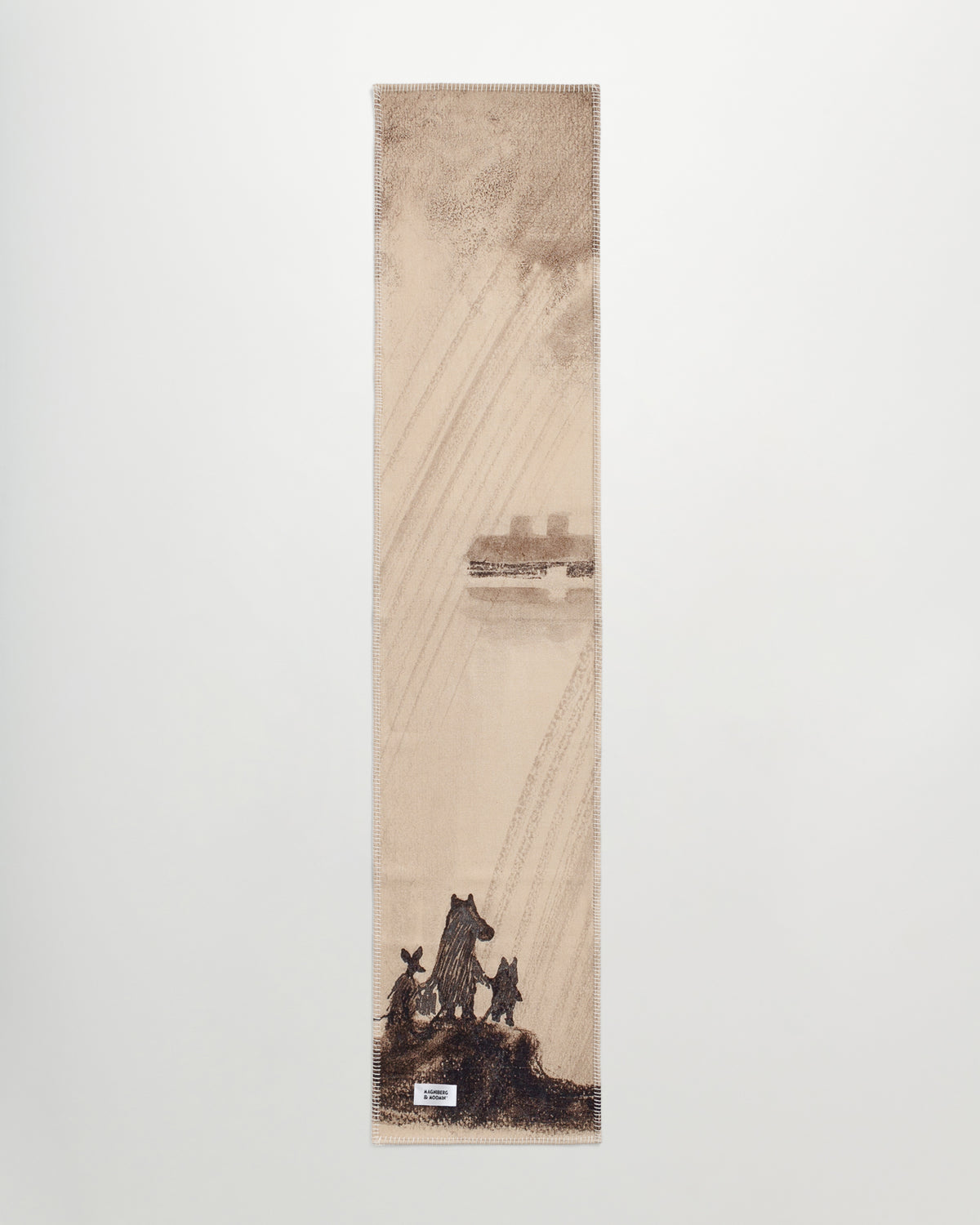 Moomin Canvas scarf | Sepia light