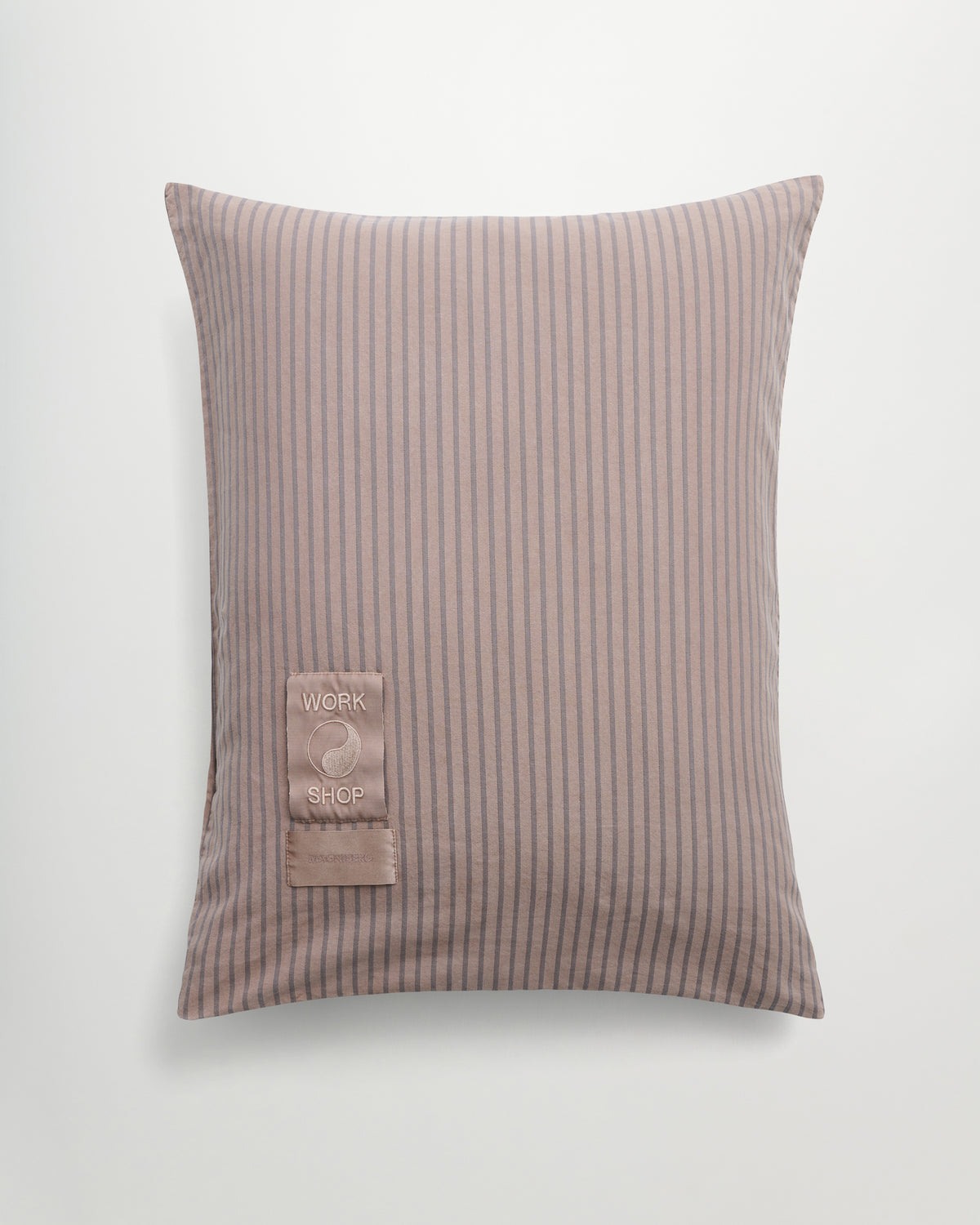 WS Wall Street pillow case | Overdyed brown Oxford