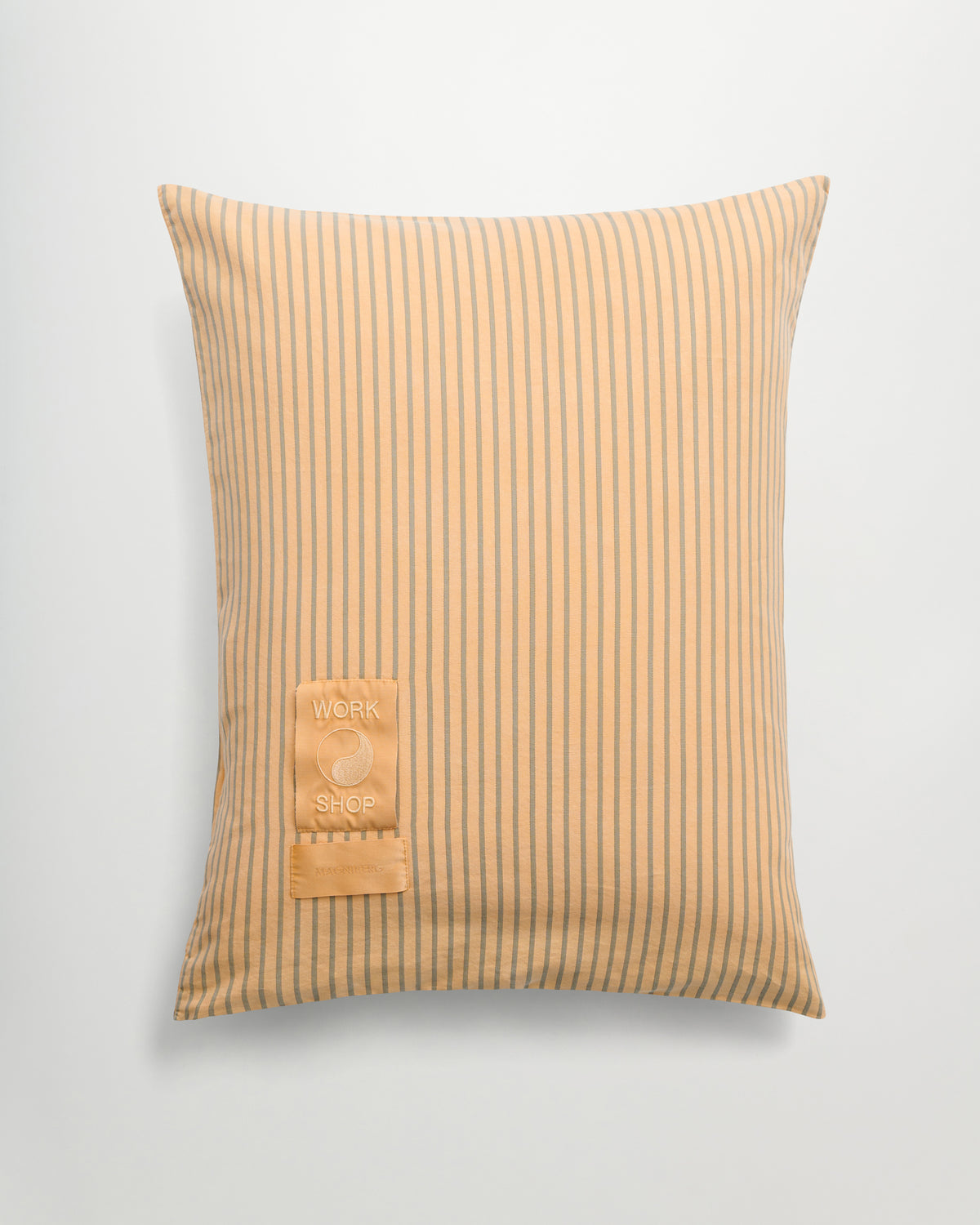 WS Wall Street pillow case | Overdyed orange Oxford