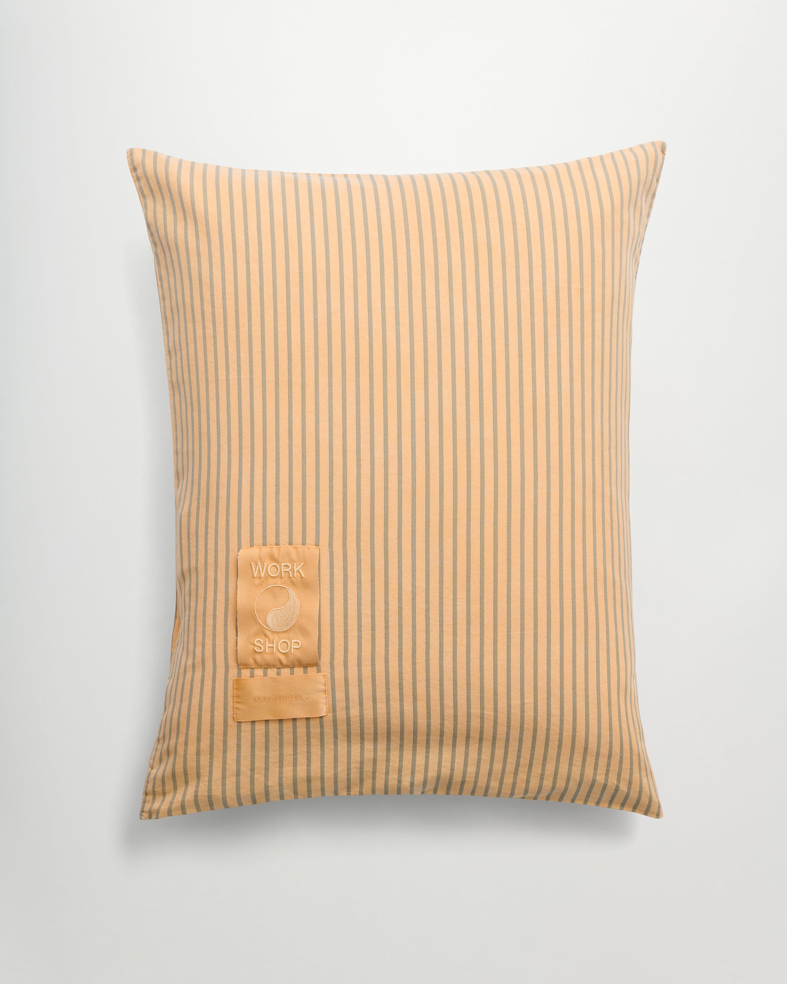 WS Wall Street pillow case | Overdyed orange Oxford
