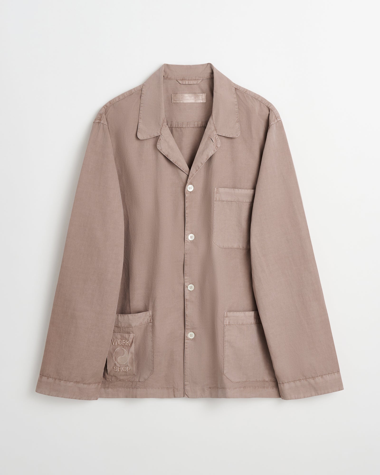 WS Wall Street shirt | Overdyed brown Poplin