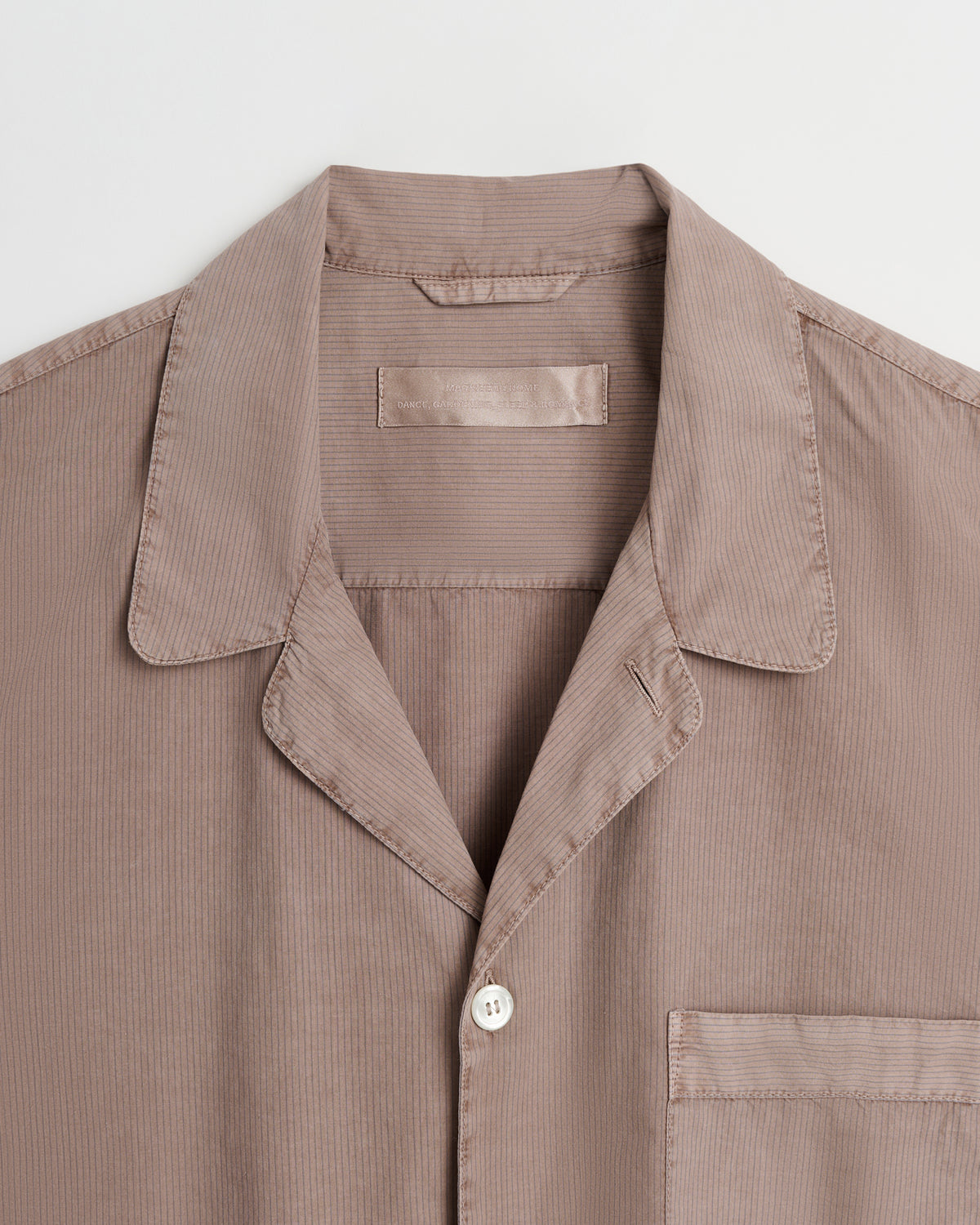 WS Wall Street shirt | Overdyed brown Poplin