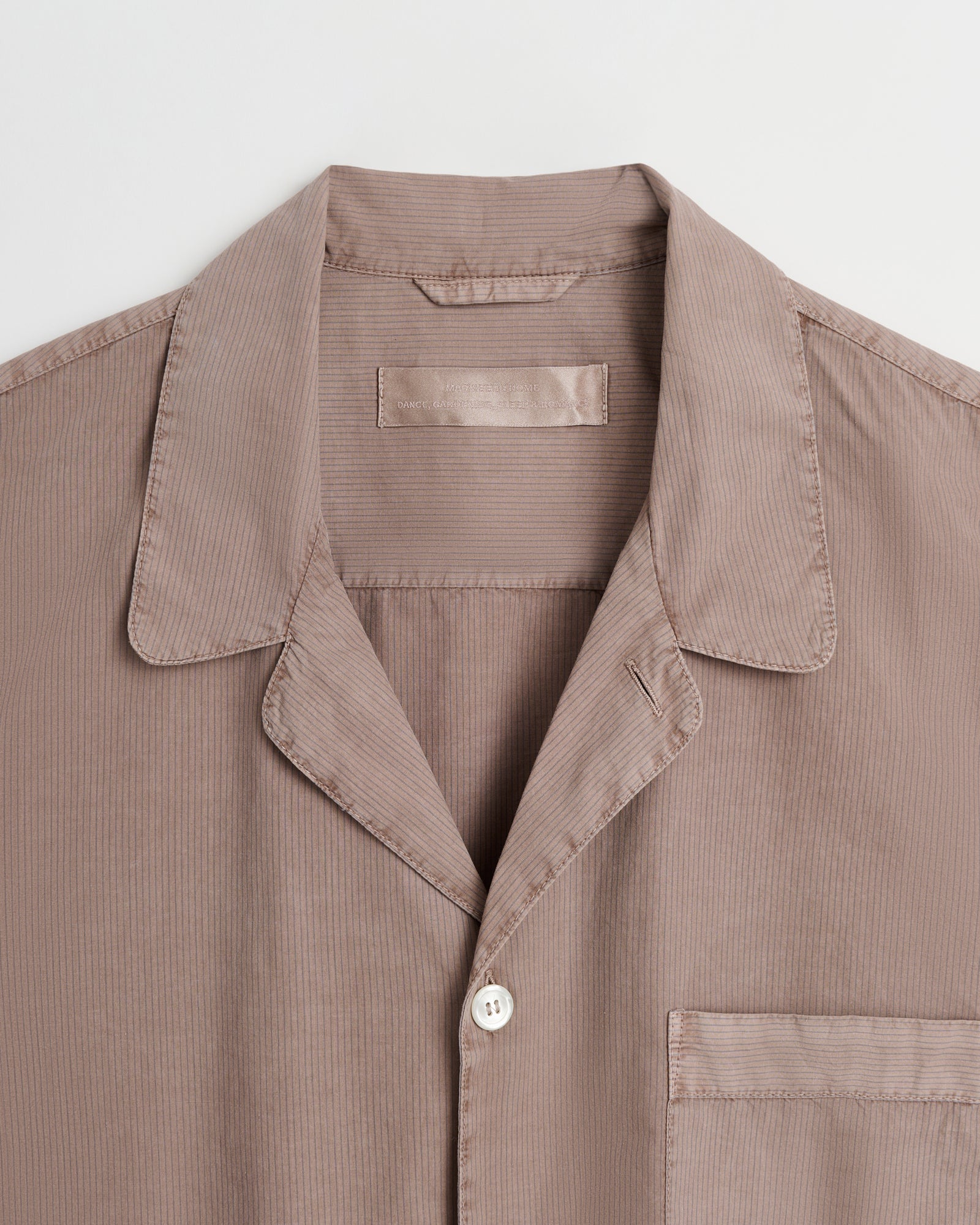 WS Wall Street shirt | Overdyed brown Poplin