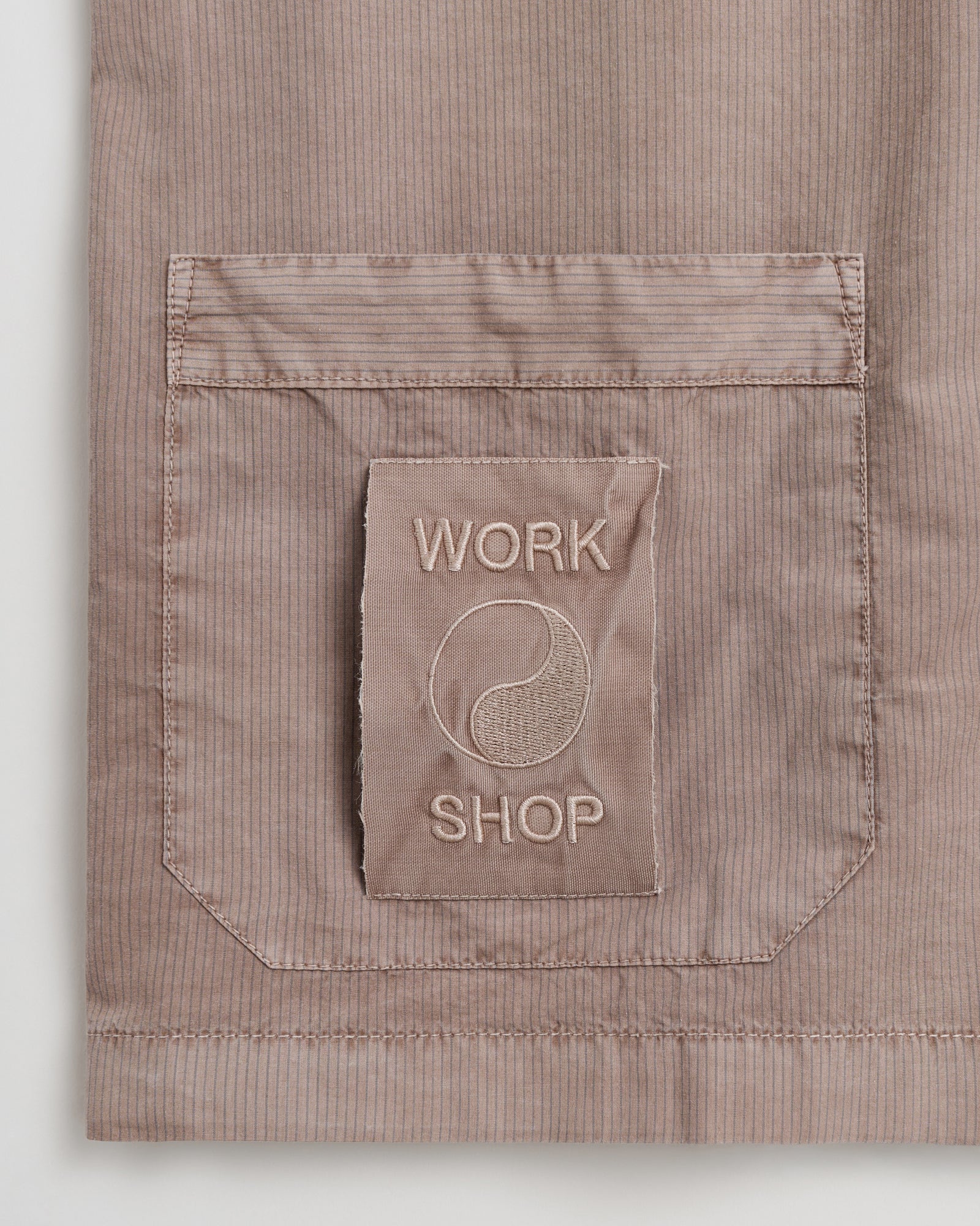 WS Wall Street shirt | Overdyed brown Poplin