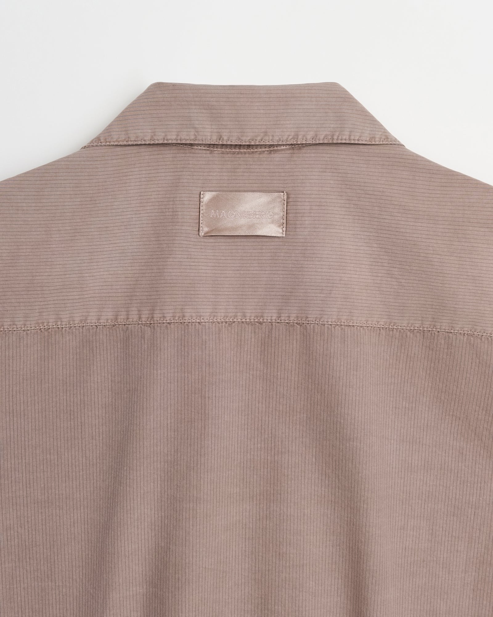 WS Wall Street shirt | Overdyed brown Poplin