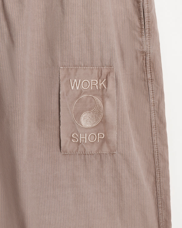 WS Wall Street pants | Overdyed brown Poplin