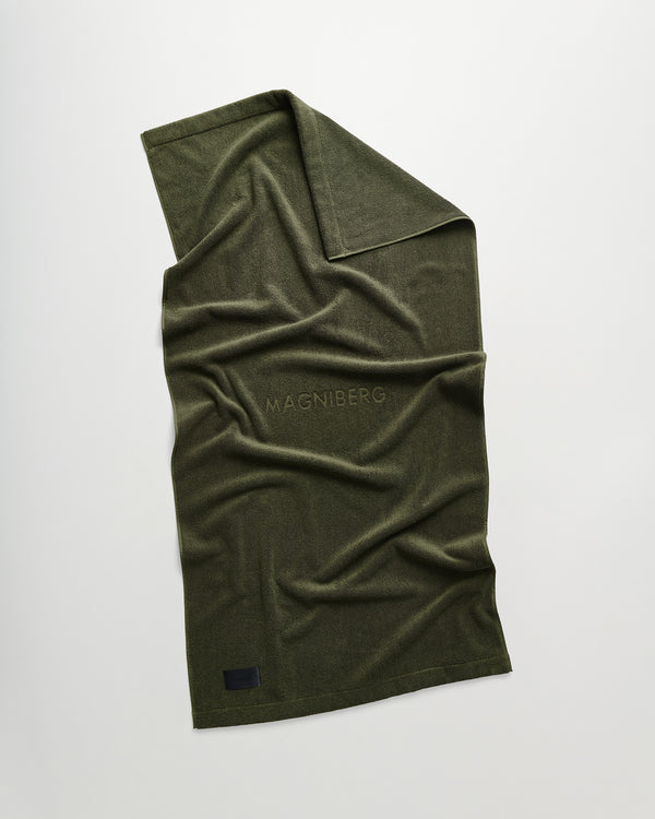 Gelato bath towel | Olive green Terry