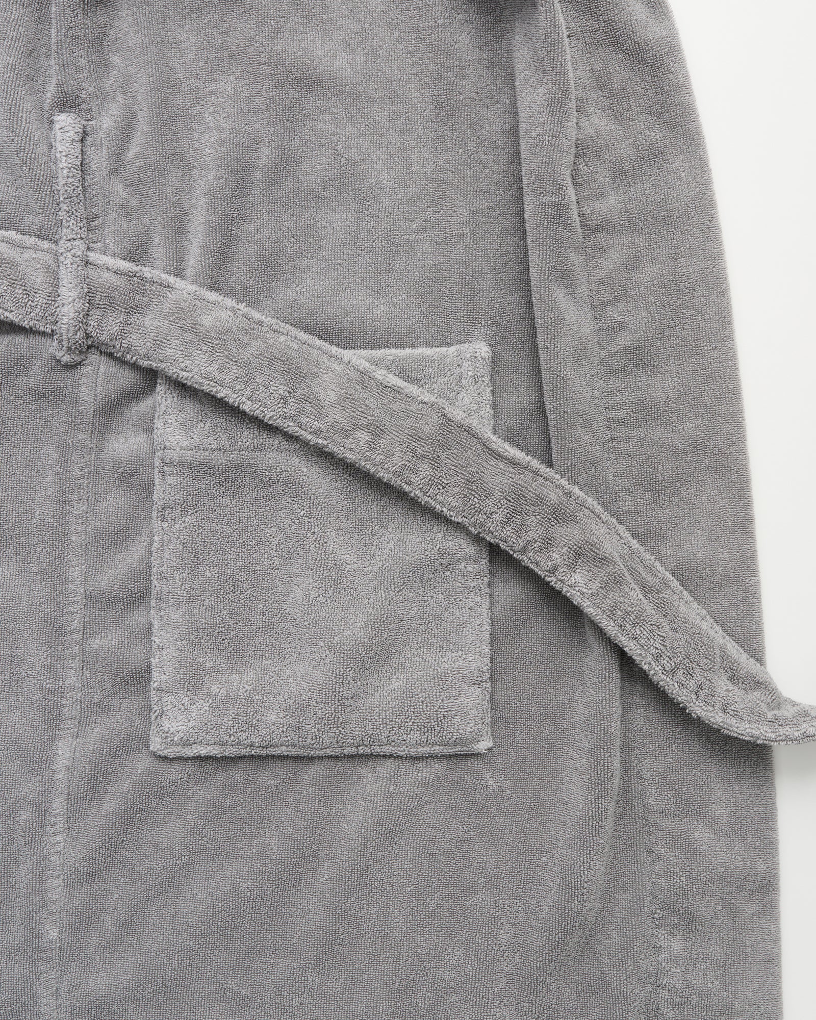 WS Gelato bathrobe | Natura grey terry