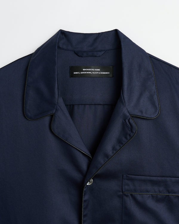 Sorbetto shirt | Blazer navy Sateen