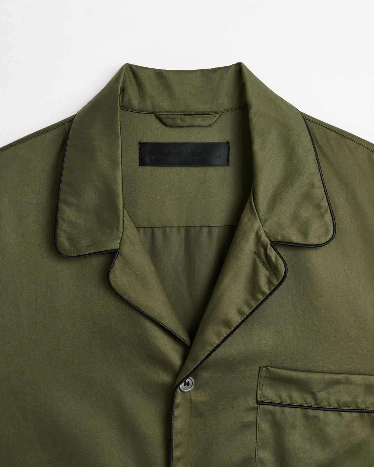 Sorbetto shirt | Olive green Sateen