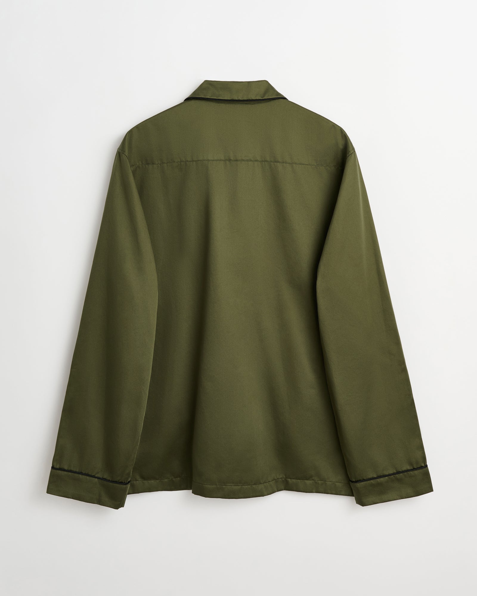 Sorbetto shirt | Olive green Sateen