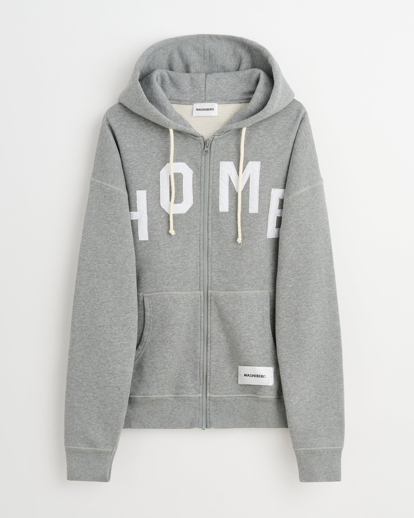 Buddy zip hoodie | Grey melange Fleece
