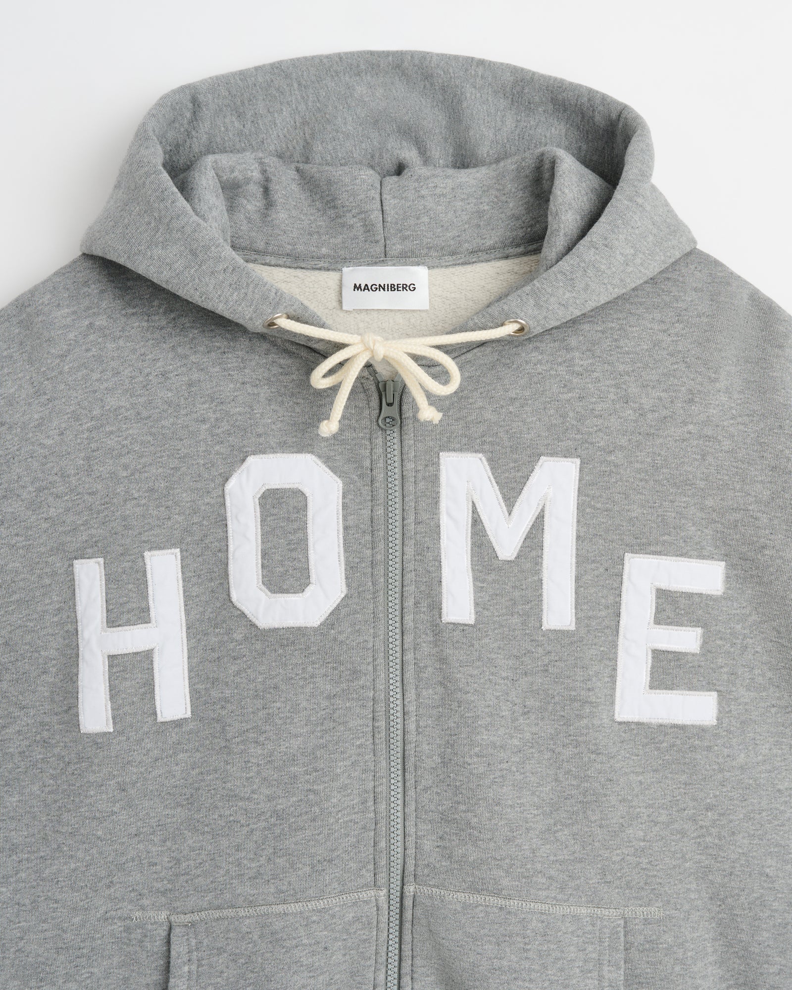 Buddy zip hoodie | Grey melange Fleece
