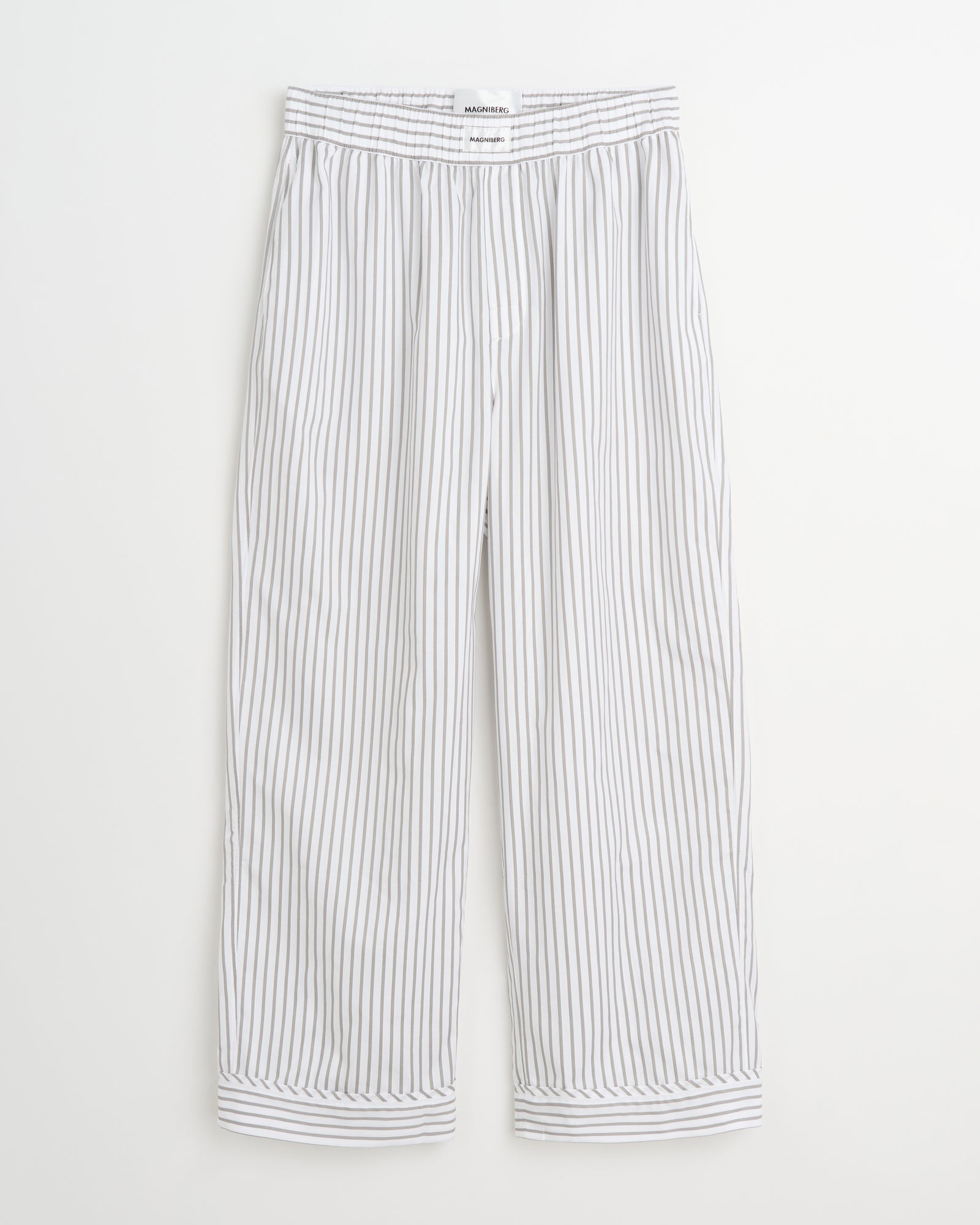 Club pants | Stripe grey Oxford
