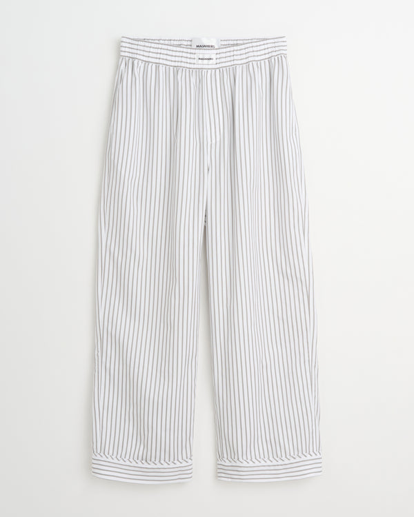 Club pants | Stripe grey Oxford