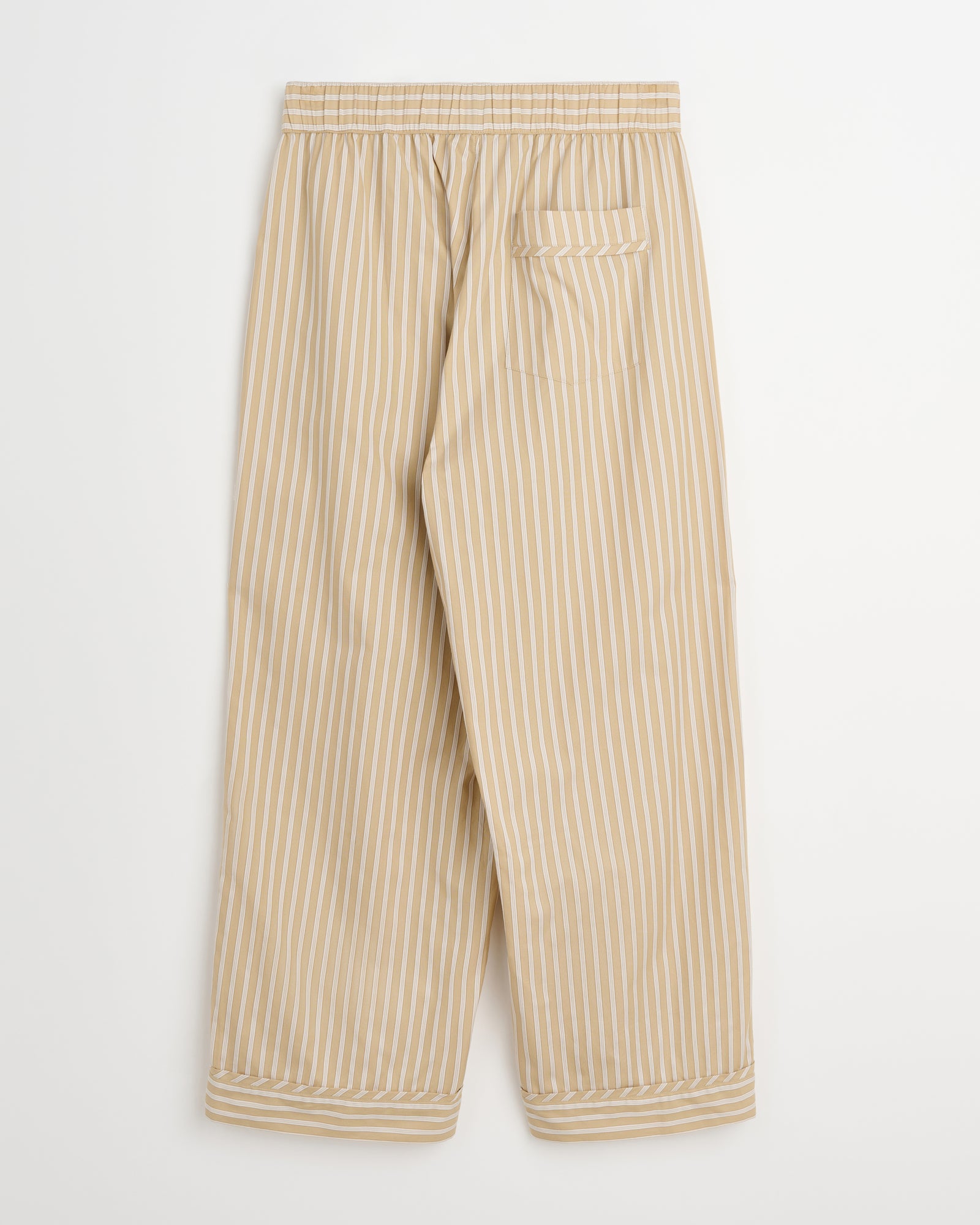 Club pants | Stripe medium beige Oxford
