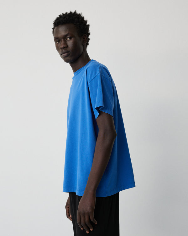 Body t-shirt | Washed bright blue jersey