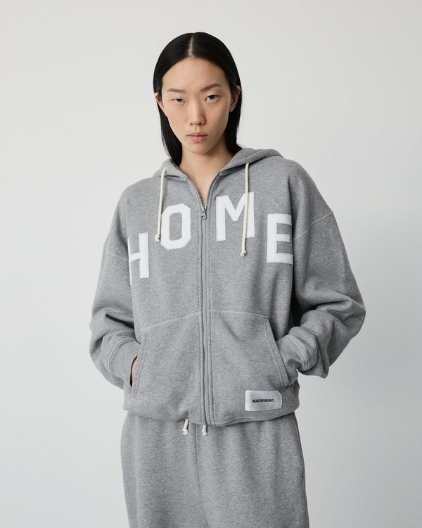 Buddy zip hoodie | Grey melange Fleece