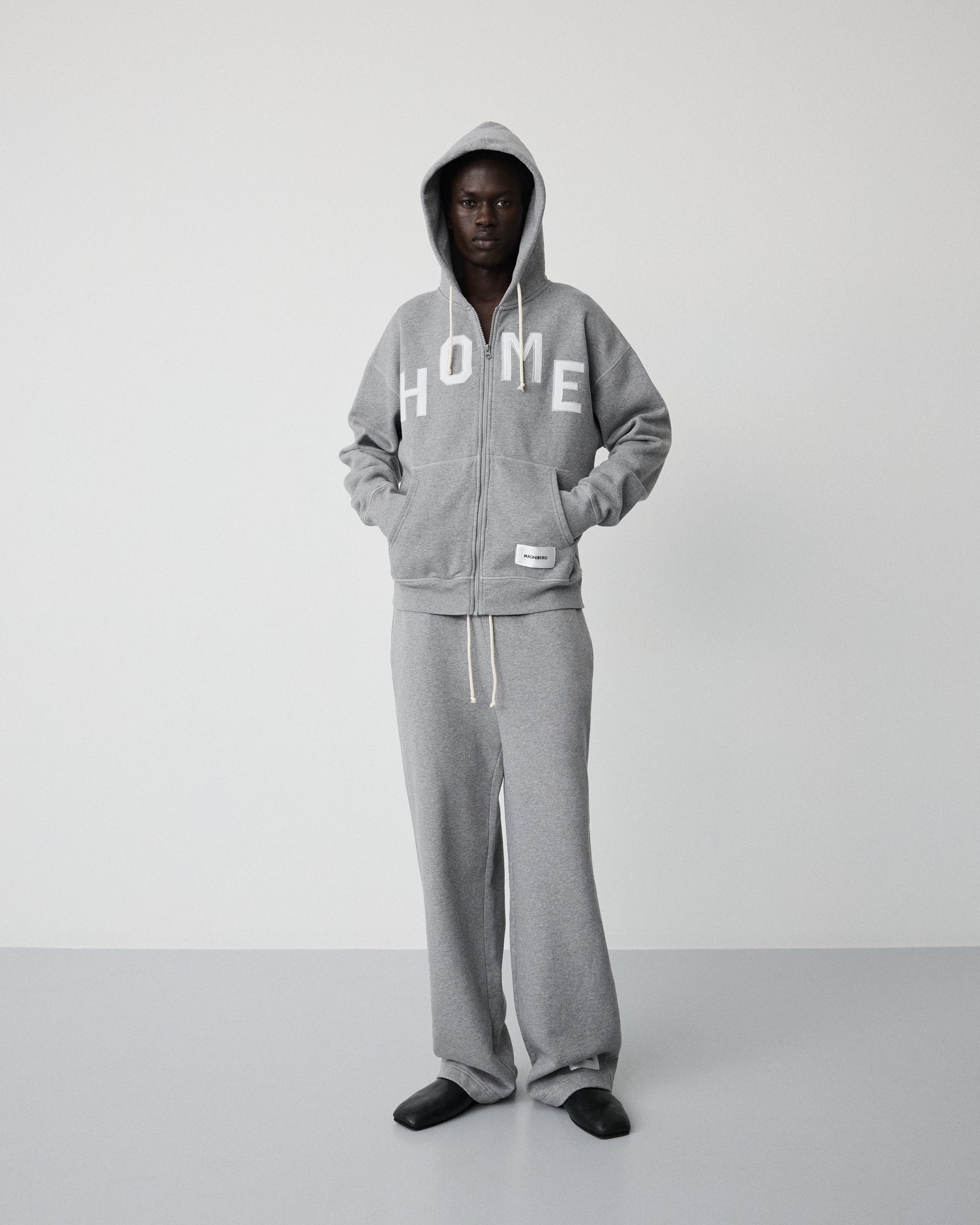 Buddy zip hoodie | Grey melange Fleece