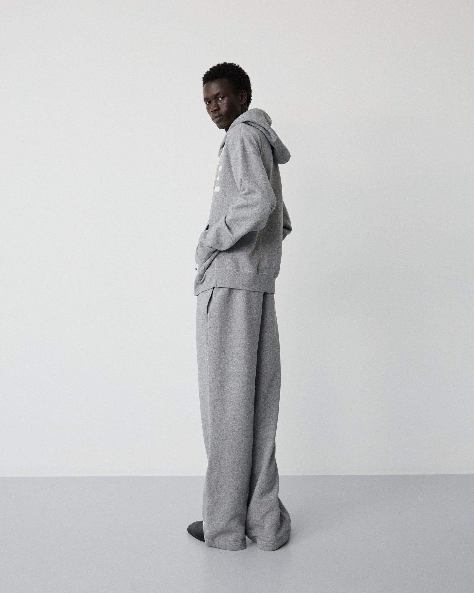 Buddy pants | Grey melange Fleece