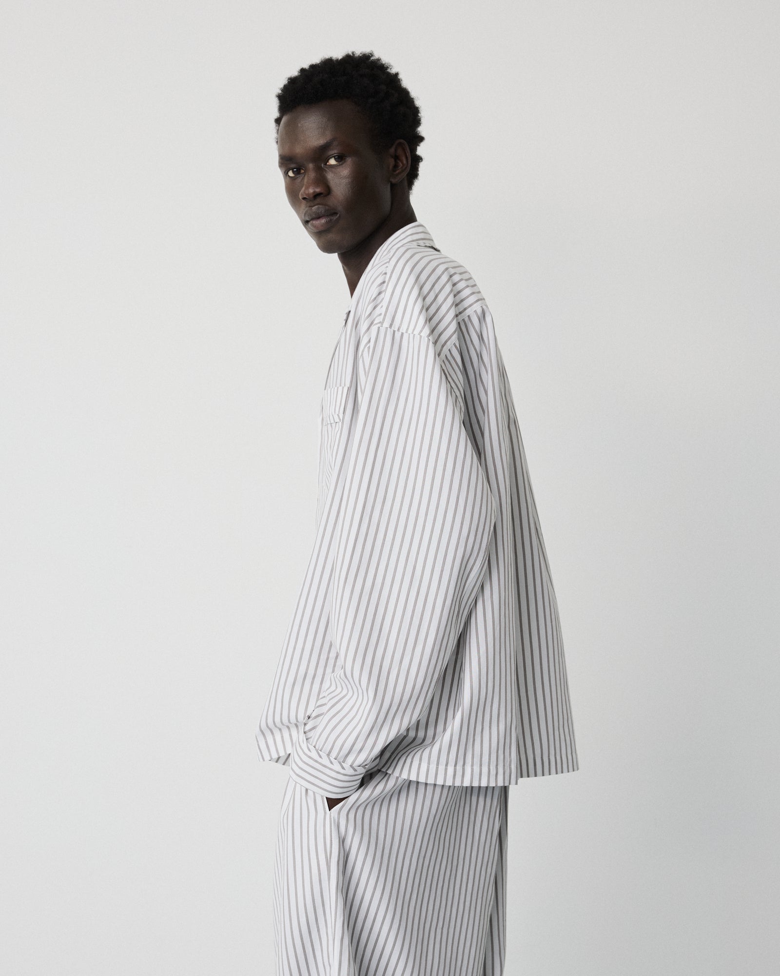 Club shirt | Stripe grey Oxford
