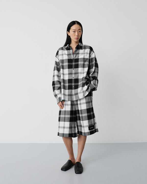 Day shirt | B&W big check Twill