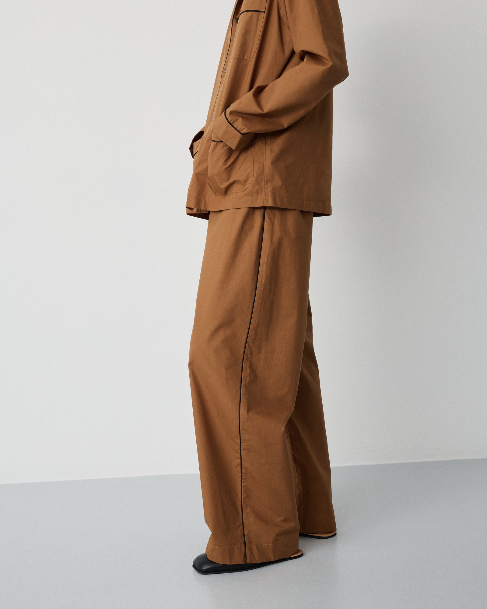 Dolce pants | Nocciola beige Poplin