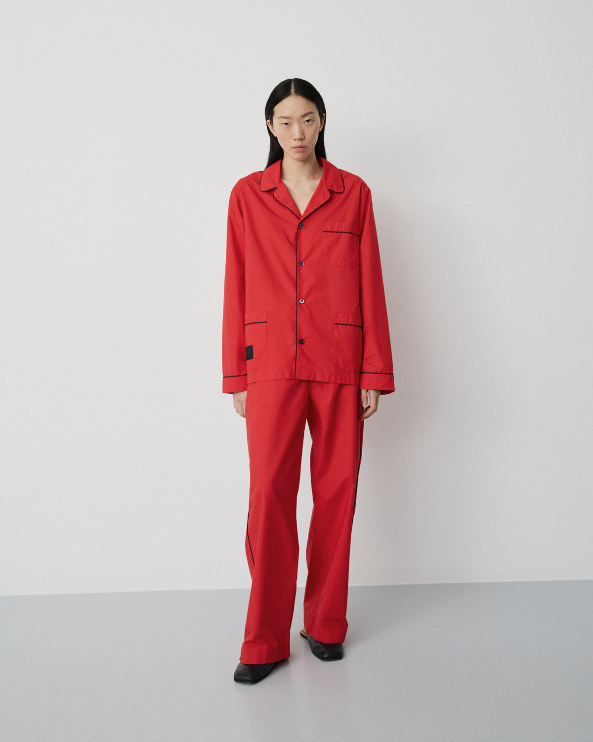 Dolce shirt | Petunia red Poplin