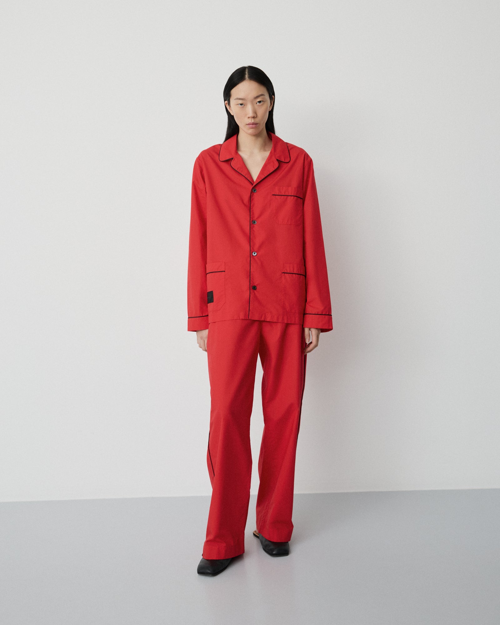 Dolce shirt | Petunia red Poplin