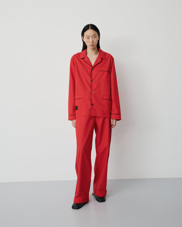 Dolce shirt | Petunia red Poplin