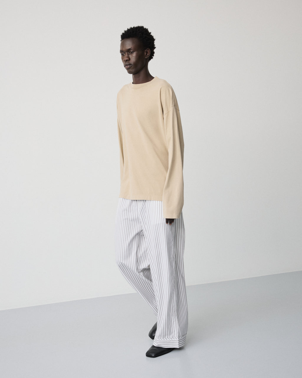 Full long sleeve t-shirt | Washed sand jersey