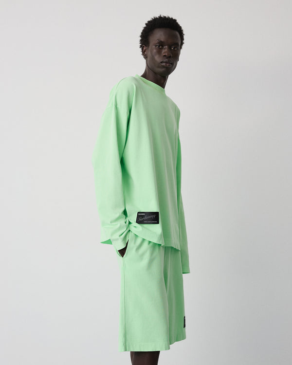 Full LS neon t-shirt | Washed neon green Jersey