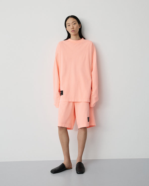 Full LS neon t-shirt | Washed neon orange Jersey