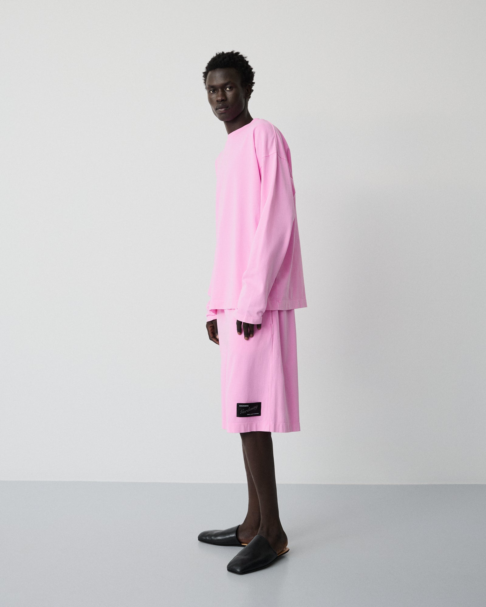 Full LS neon t-shirt | Washed neon pink Jersey