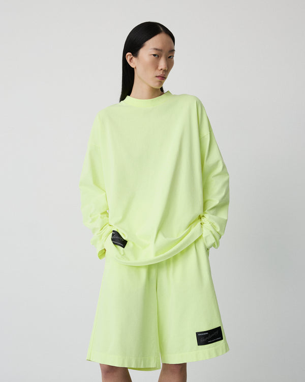 Glow neon shorts | Washed neon yellow Jersey