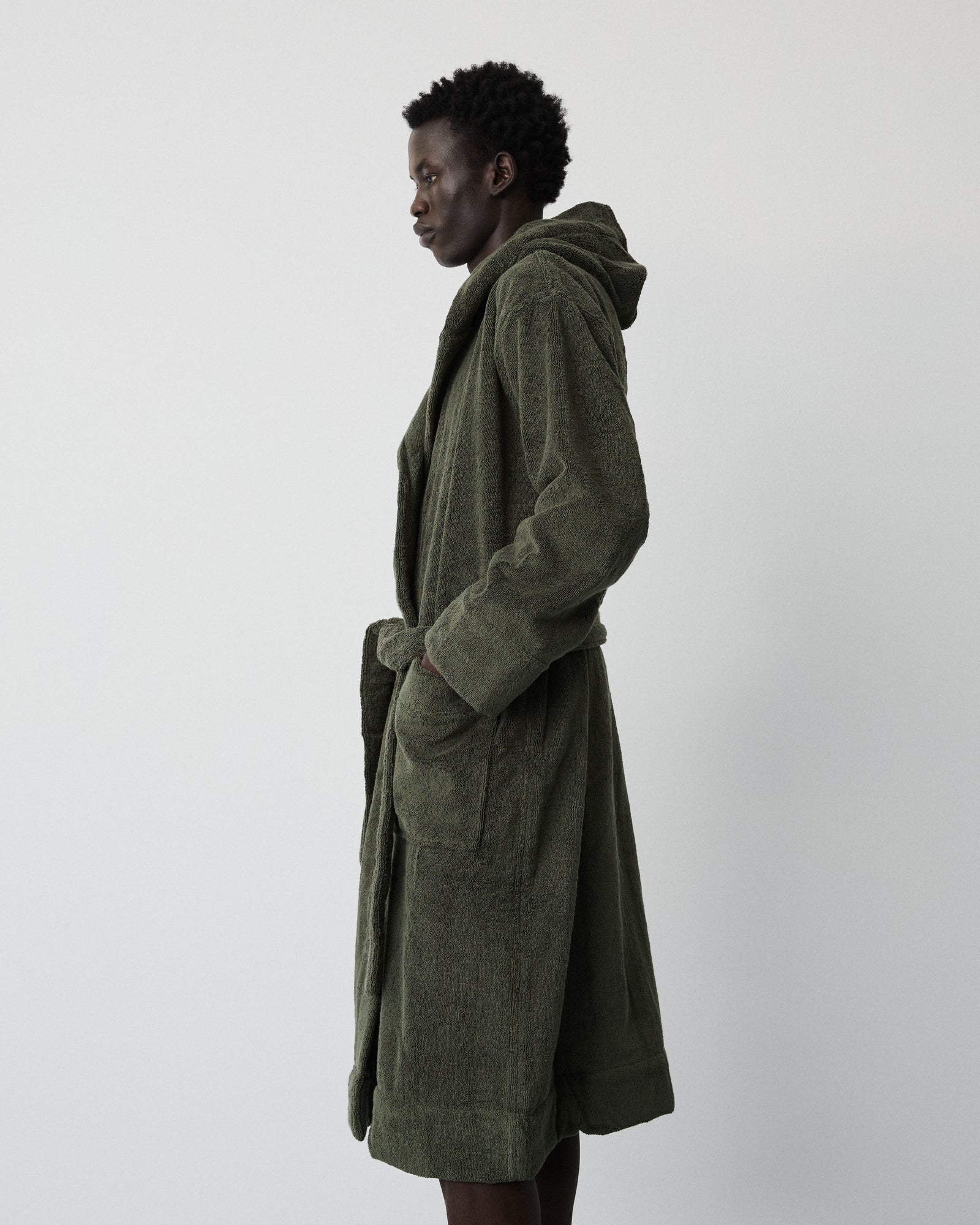 Gelato bathrobe | Olive green Terry