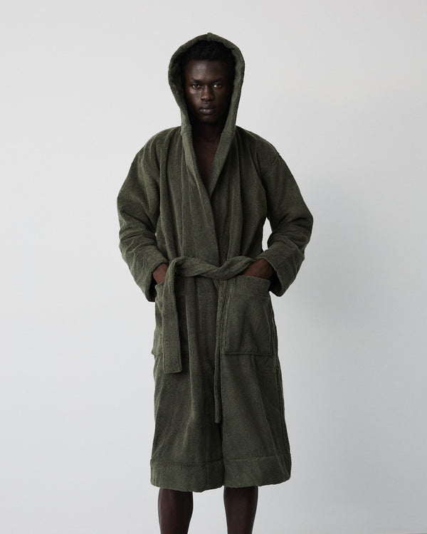 Gelato bathrobe | Olive green Terry