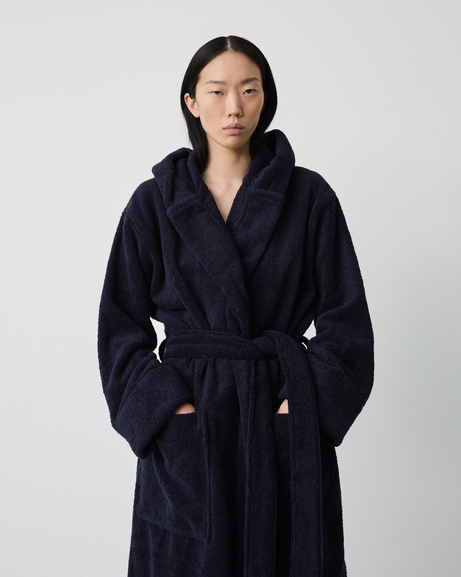 Gelato bathrobe | Sloe blue Terry