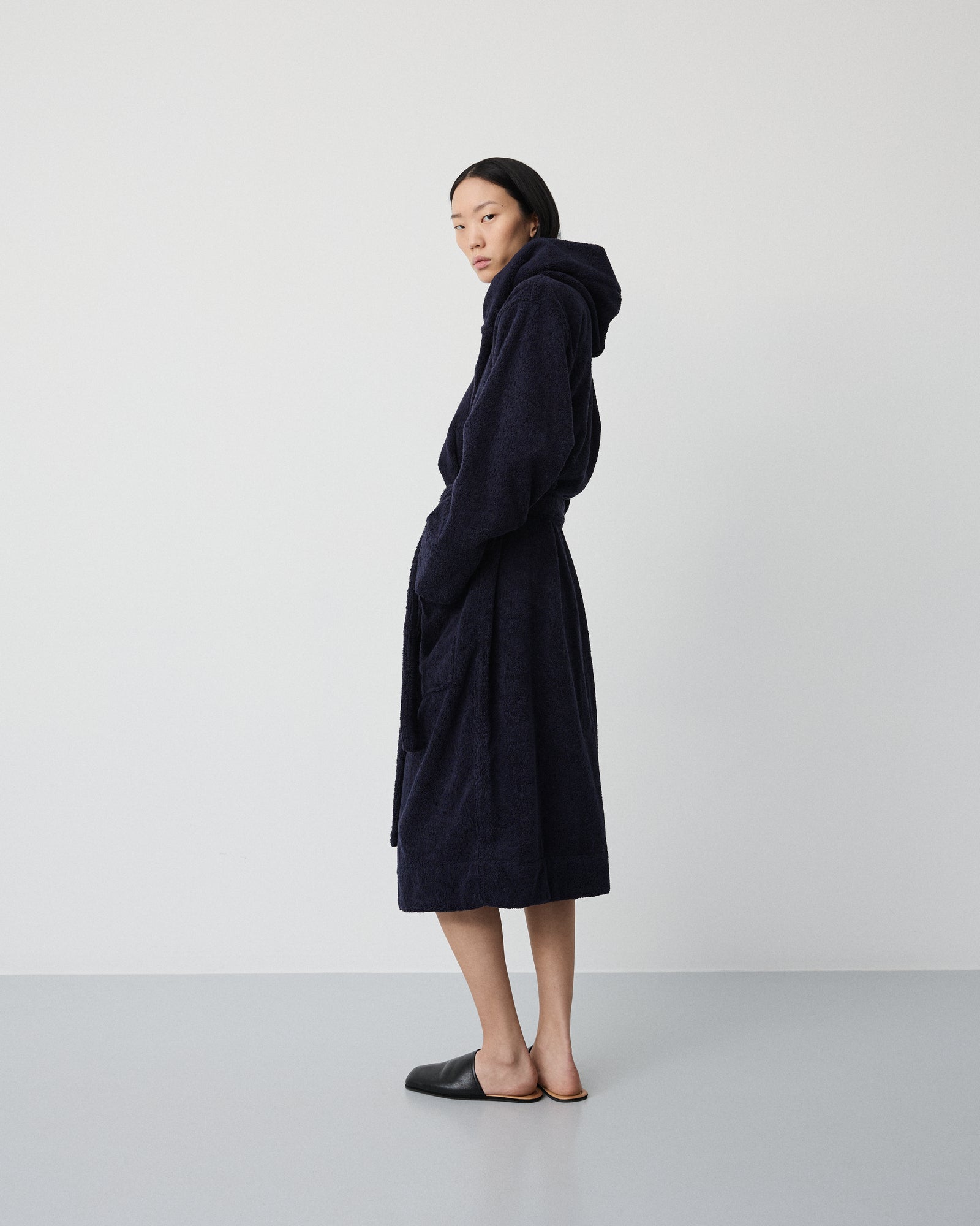 Gelato bathrobe | Sloe blue Terry