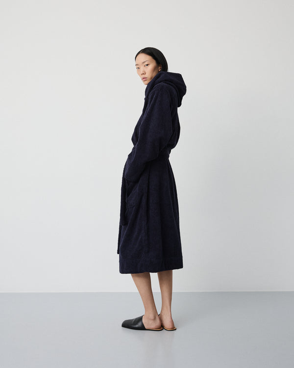 Gelato bathrobe | Sloe blue Terry